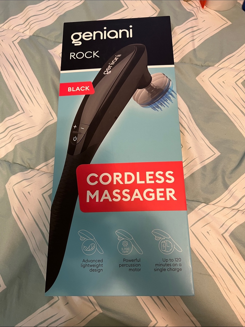 Geniani Rock Cordless Massager - Black